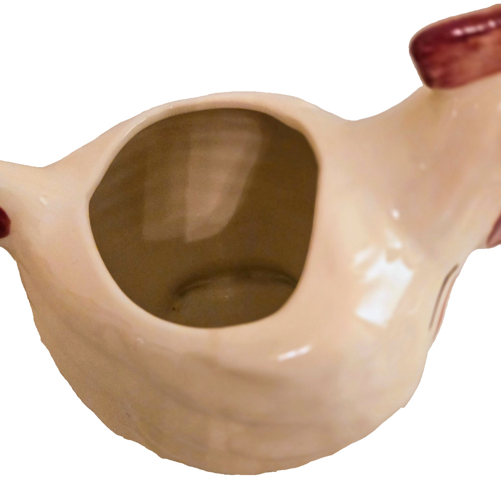 Vintage Shawnee Pottery Rooster Pitcher 1940s Patented Chanticleer USA - Picture 5 of 10